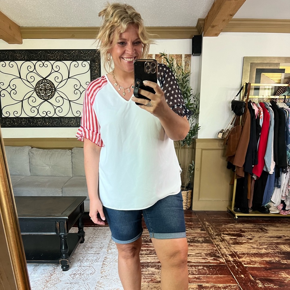 Stars & Stripes festive tee- size 12